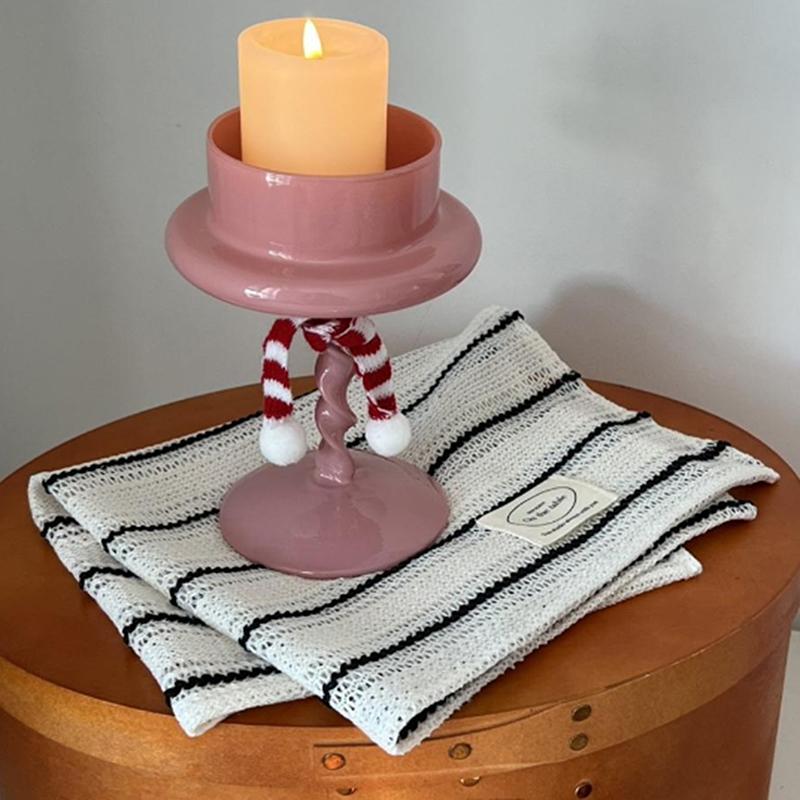 Simple Black White Striped Tablecloth Placemat Dining Table Mat Coaster Food Posing Background Cloth Home Decoration Accessories