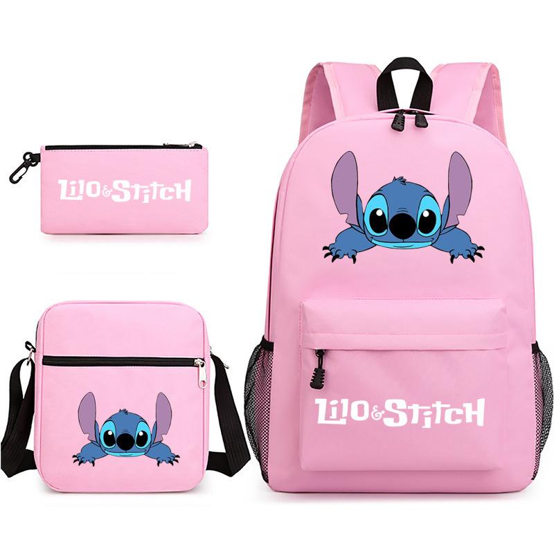 Printed Schoolbag Three-Piece Set, Primary And Secondary School Schoolbag, Backpack, Shoulder Bag, Pencil Bag.