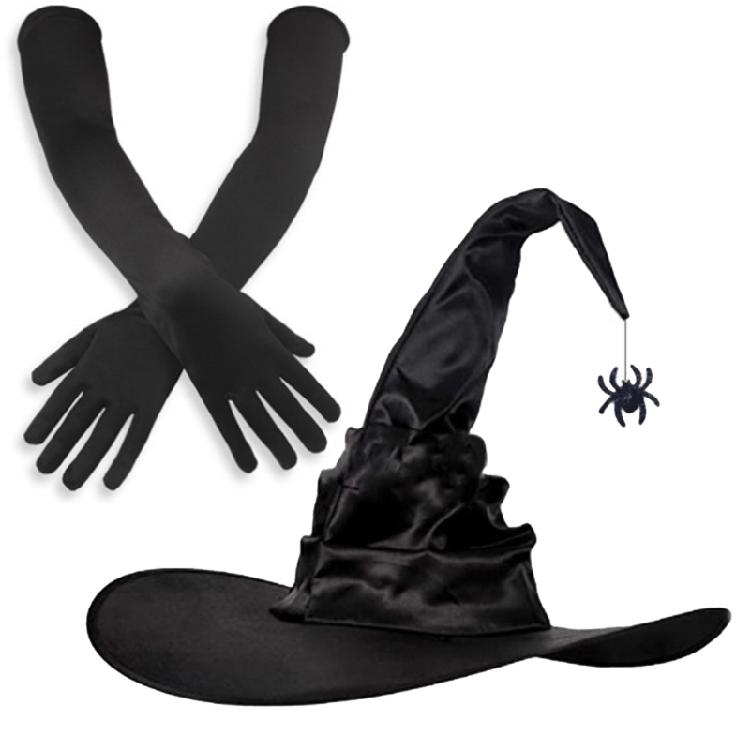 Vampires Halloween Hat Set Stage Performances Hat Multifunctional Witch Hat for Theme Parties and Stage Performances