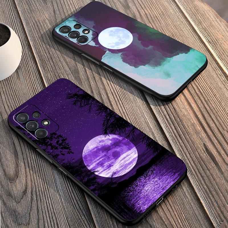Sky Full Moon Fall Funda Für Samsung Galaxy A32 A71 A22 A12 A72 A11 A52 5g A51 4g a13 A21s A41 A23 A73 Silikon Coque