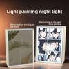 21cm/8.27in Anime Detective Conan Light Painting Mirror Lamp 3D Peripherals Bedroom Led Night Desktop Crafts Gift Toy Decorative
