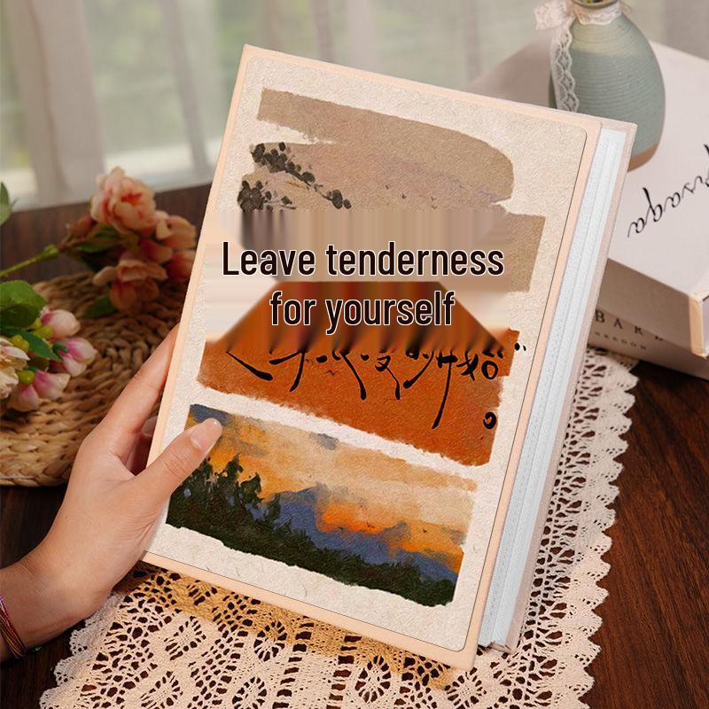 Vertikales Fotoalbum Scrapbook, 3x6 Zoll, Große Kapazität, Laminierter Karton, Inklusive Aufkleber