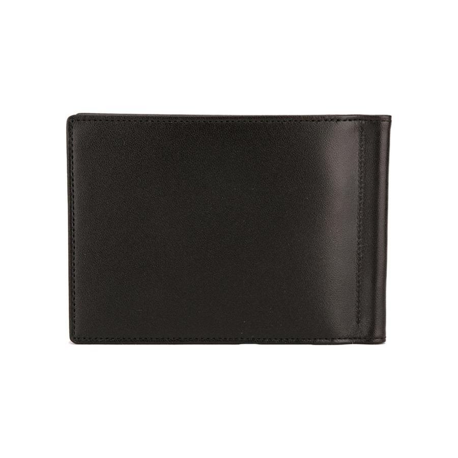 Montblanc Meisterstück Logo Stella Bianca Esagonale Portafoglio Semplice Classico in Pelle Portafoglio Uomo Nero 108945