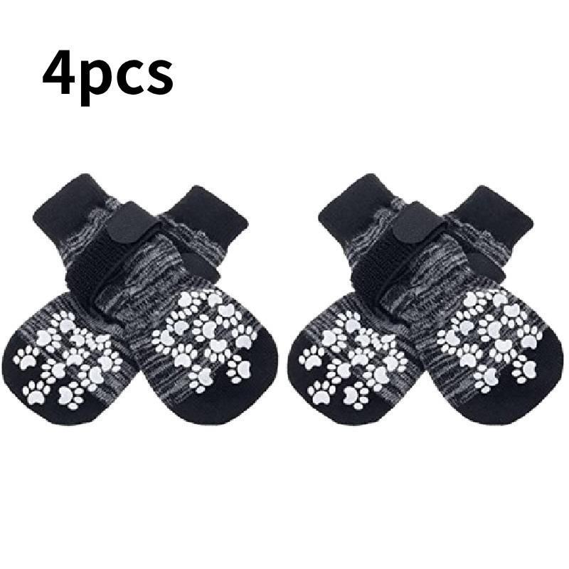 Cozy Durable Cotton Pet Socks For Dogs And Cats Stylish Non Slip Design Available In Multiple Colors