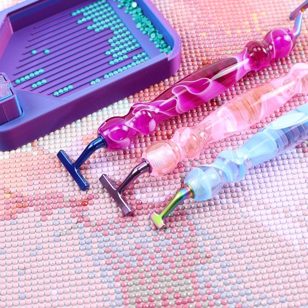 Embroidery Diamond Painting Threaded Pen Heads Art Pens Cross Stitch Accessories New Threaded Bits Accessories Replaceable