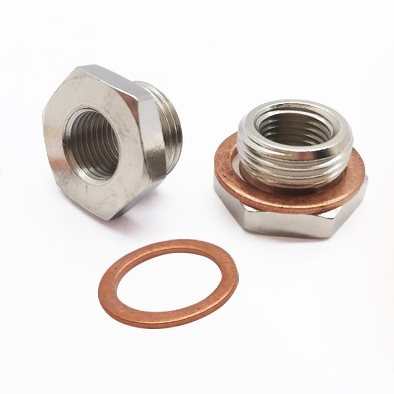 Exhaust O2 Oxygen Sensor Spacer Reducer Adapter M18 X 1.5mm To M12 X 1.25mm 2028