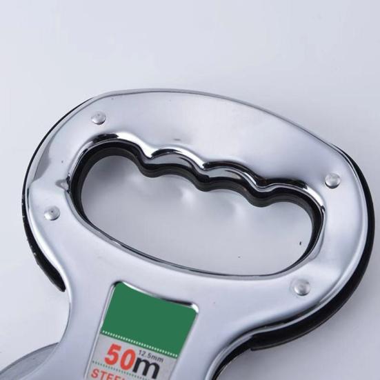 30/50/100m Handheld Stainless Steel Frame Ruler Tape Measure Measuring Tool