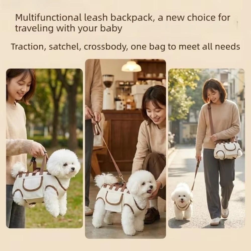 Wear-Resistant Dog Backpack Horizontal Puppy Travel Bag Dogs Transport Backpack  Pet Supplies