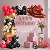 Cowboy Balloon Arch Kit Boot Cowboy Home Decor Decorative Latex Balloons Kit With Ribbon For Birthday Holiday Events Barn Table