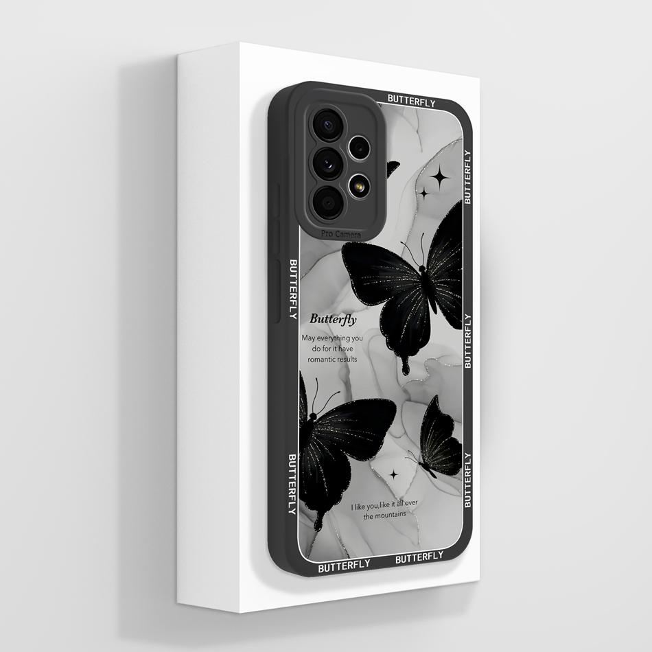 For Samsung Galaxy A52 A52S Phone Case Creative Design Lightweight Funda For Samsung A 52s Soft Smooth Liquid Silicone Housing