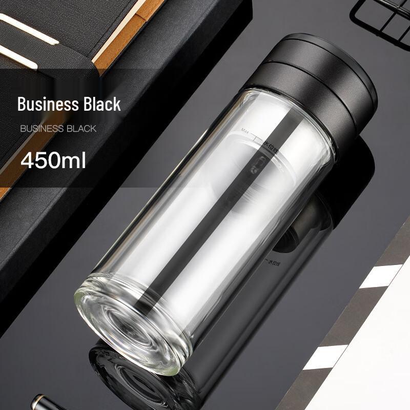 Shuixi Double-Layer Insulated Glass Tea Cup