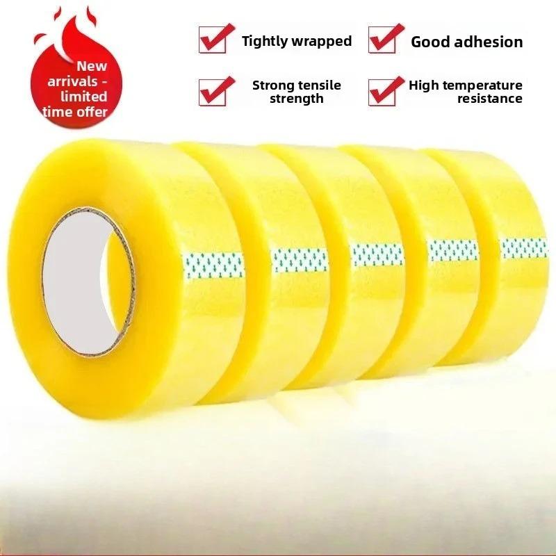 4.5CM×60M High Viscosity Clear Packing Tape - Strong Adhesive for Box Carton Sealing, DIY Mounting & Fixing