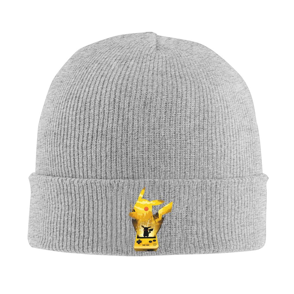 Pokemon Knitted Caps Womens Unisexs Beanies Winter Hats Acrylic Hip Hop Melon Cap