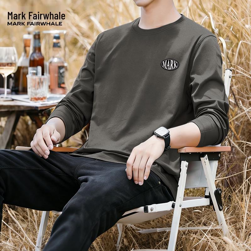 MARK FAIRWHALE Men s Heavyweight Cotton Long Sleeve T-Shirt L