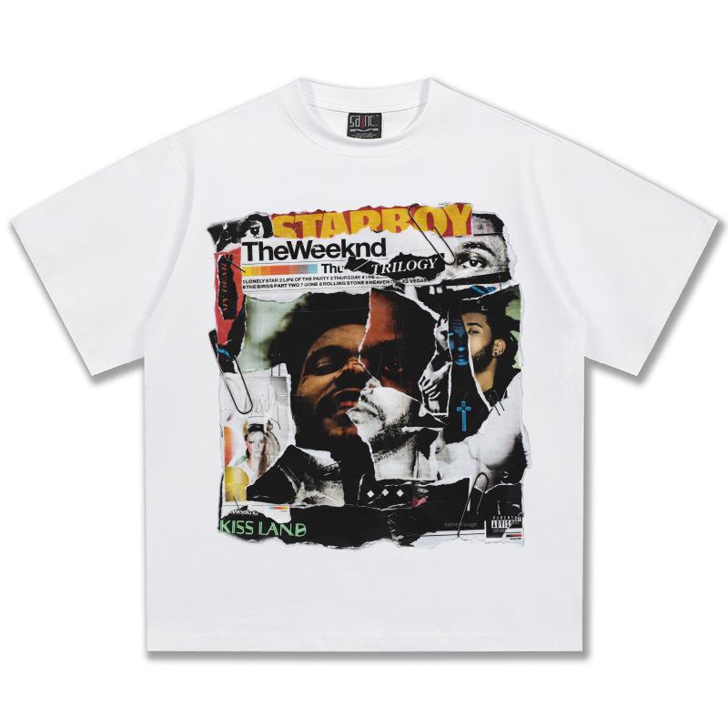 

The Weeknd Graphic TShirt Unisex Women Oversized RB Singer Casual Cotton Short Sleeve Trendy Streetwear Top For Youth 4XL