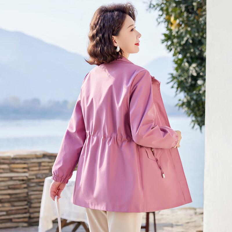 Stylish Spring Autumn Trench Coat for Middle-Aged Women