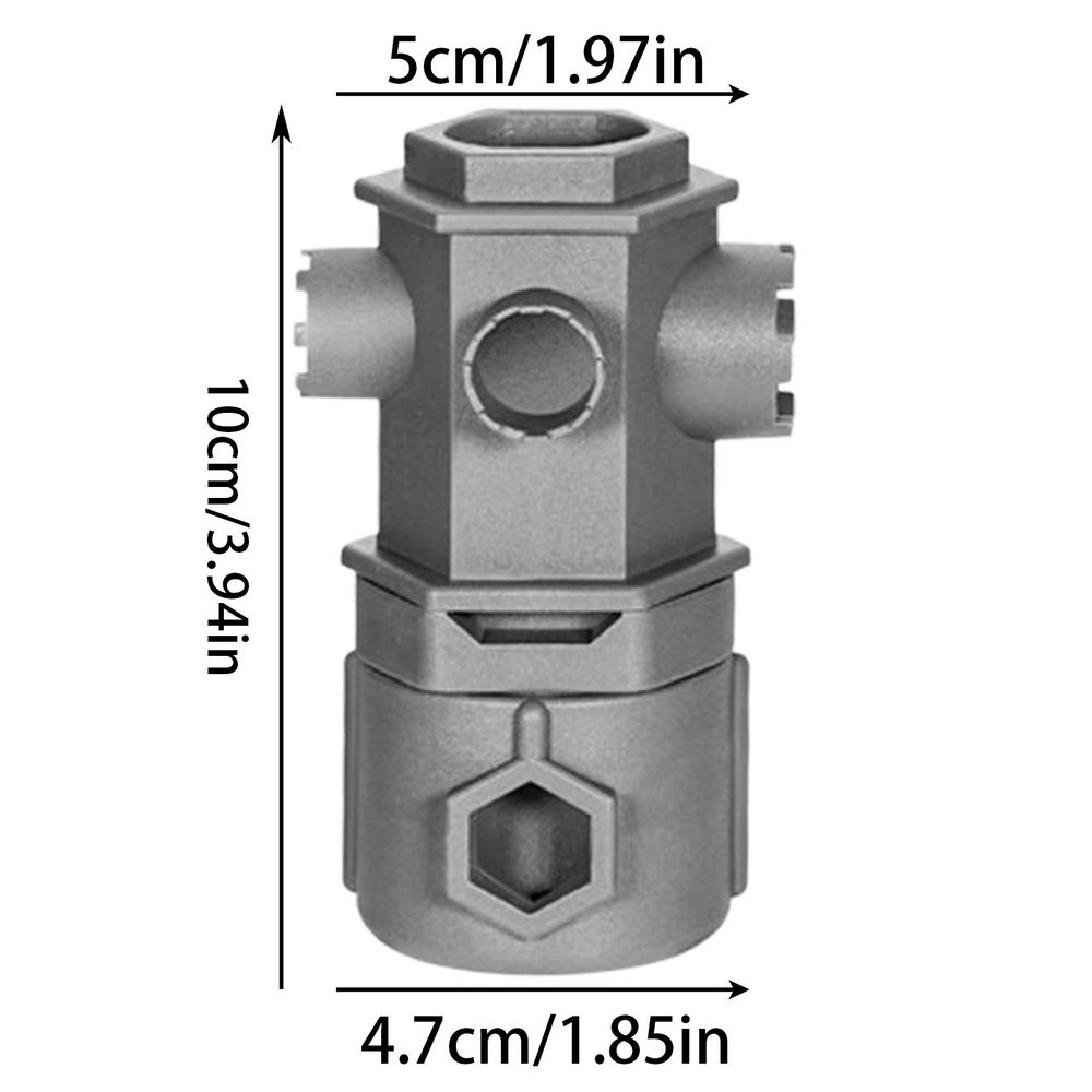 Under Sink Wrench Faucet Tool Sink Drain Wrench Sink Tools Bathroom Wrench Multifunction Faucet Nut Removal Tool Basin Wrench серый