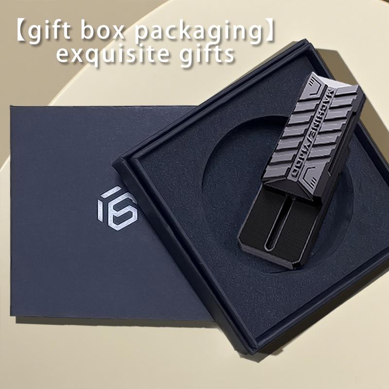Edc Fidget Toy Metal Rotation Fidget Slider - Magnetic Push Toy For Stress Relief & Adhd Focus - Fingertip Spinner Gift