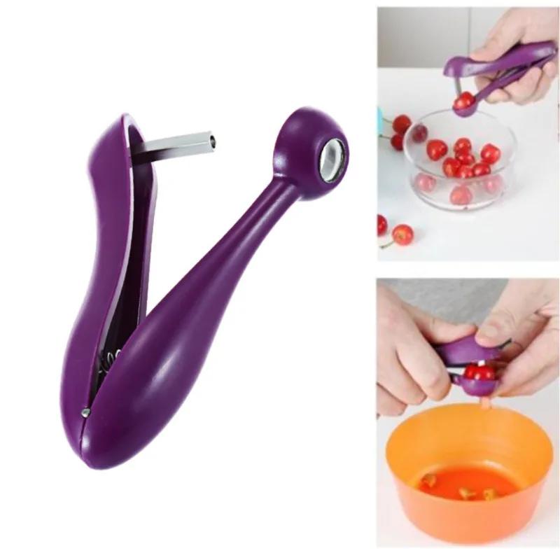 Cherry Fruit Kitchen Pitter Remover Olive Corer Remove Pit Tool Seed Gadge Fruit and Vegetable Cherry Pitter Kitchen Gadgets