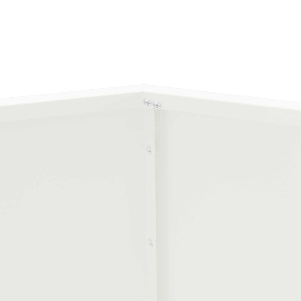Planter White 75 X 75 X 60 Cm Steel