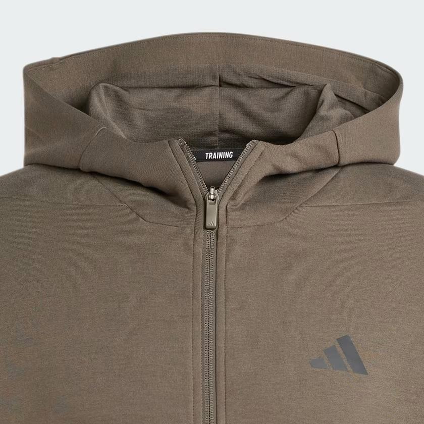Adidas Designed For Training Full-Zip Track Jacket Men Jacket Olive IY1133