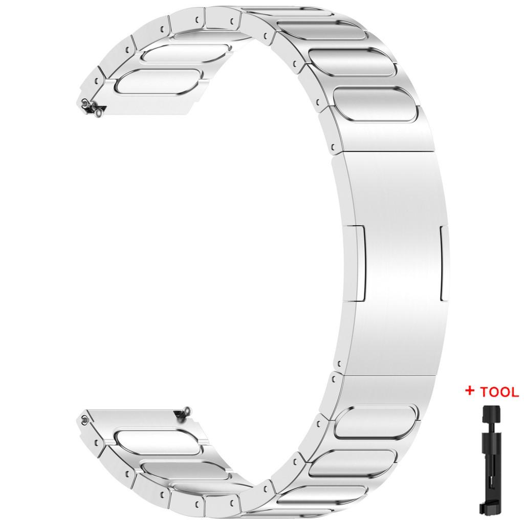 

22мм Роскошный титановый ремешок для Huawei Watch GT6 5 4 6Pro 5/4Pro 46мм Мужской титановый металлический ремешок-браслет для Samsung Galaxy Gear S3 22mm серебряный