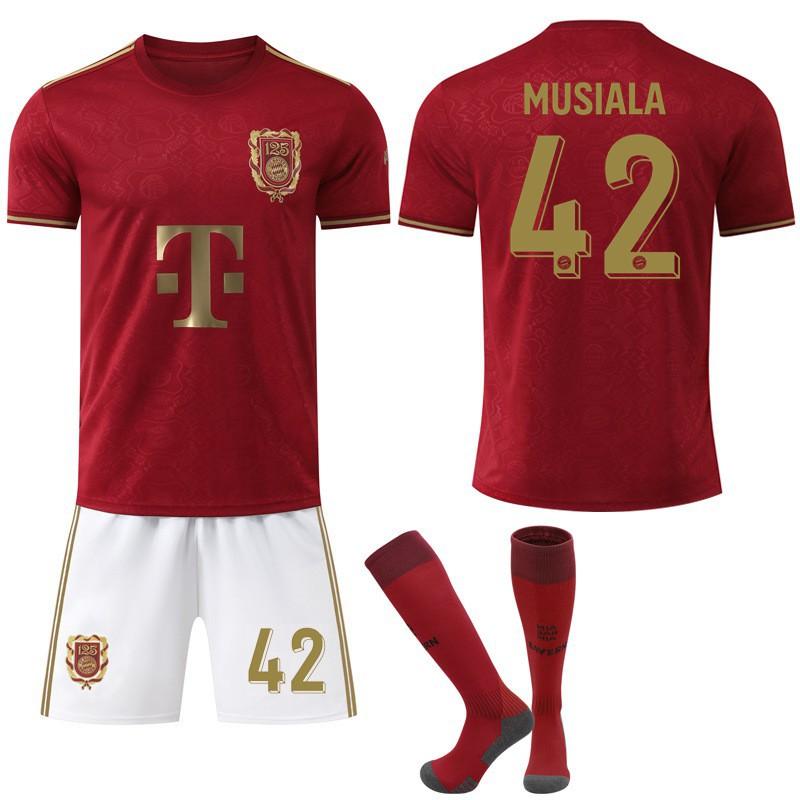 

2526 Club No. 9 Kane Jersey Sports Gold Bayern 125th Anniversary Football Set #XS