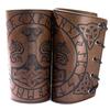 Medieval Armor Men Cosplay Arm Warmers Lace-up Viking Pirate Knight Gauntlet Wristband Bracer Steampunk Accessories