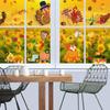 9 Sheet Fall Gnome Window Clings Autumn Turkey Pumpkin Glass Wall Sticker Thanksgiving Festival Party Home Decor top sale
