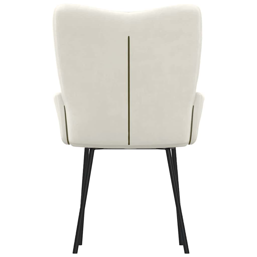 Dining Chairs 2 Pcs Cream Velvet