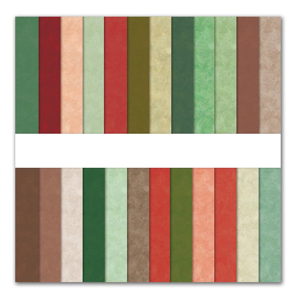 24PCS/SET Christmas Flower Printed Scrapbooking Background Paper Pads Vintage Junk Journal Paper Packs Art Handmade Crafts