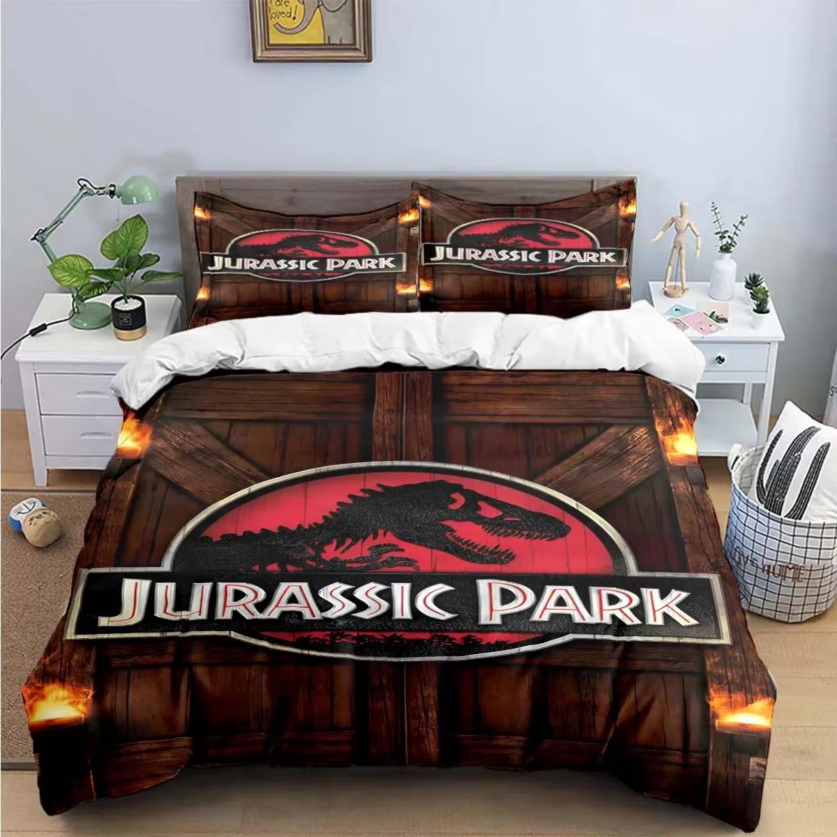 

Модный 3D динозавр J-Jurassic Park Print Комплекты постельного белья Постельные принадлежности Комплект пододеяльников Комплект постельного белья Роскошный подарок EU Twin 135x200cm