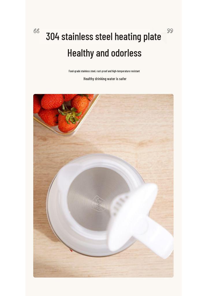 Compact Silicone Electric Travel Kettle - Collapsible and Portable Design