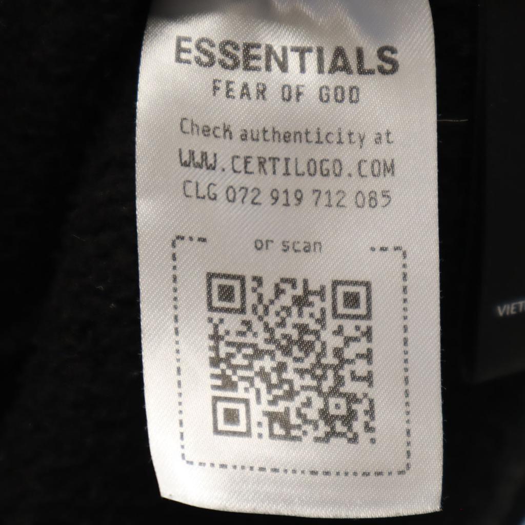 ESSENTIEL Long sleeve Print logo Sweatshirts XL black Back brushed Men's Used