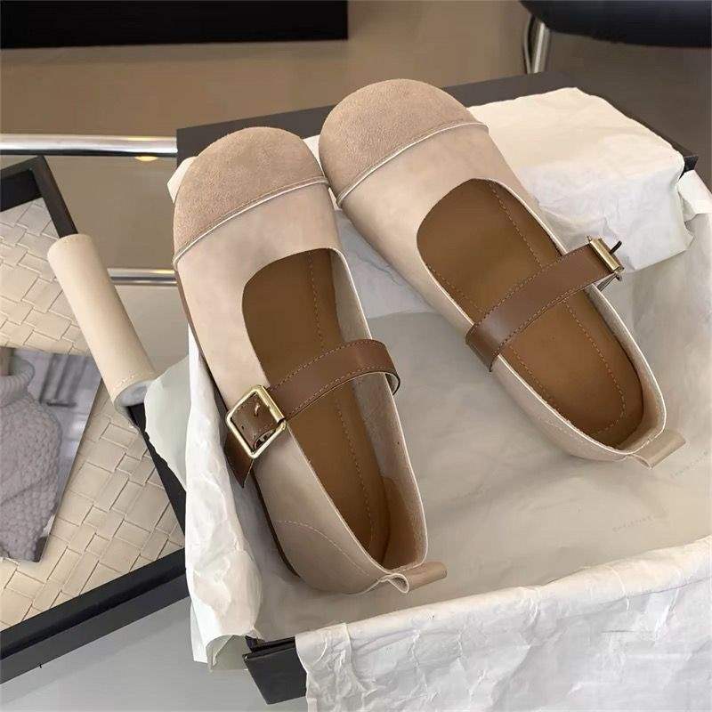 Birkenstock Single Shoes Women's 2025 New Autumn Flat Shoes Mary Jane Women's Shoes Doudou Shoes Grandma Shoes Versatile Trend