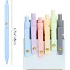 FIOVER Colorful Gel Pens - 6Pcs 0.7mm Multi-Colored Pens, Smooth Writing Coloring Journaling Supplies for Note Taking, Cute Aesthetic Office School