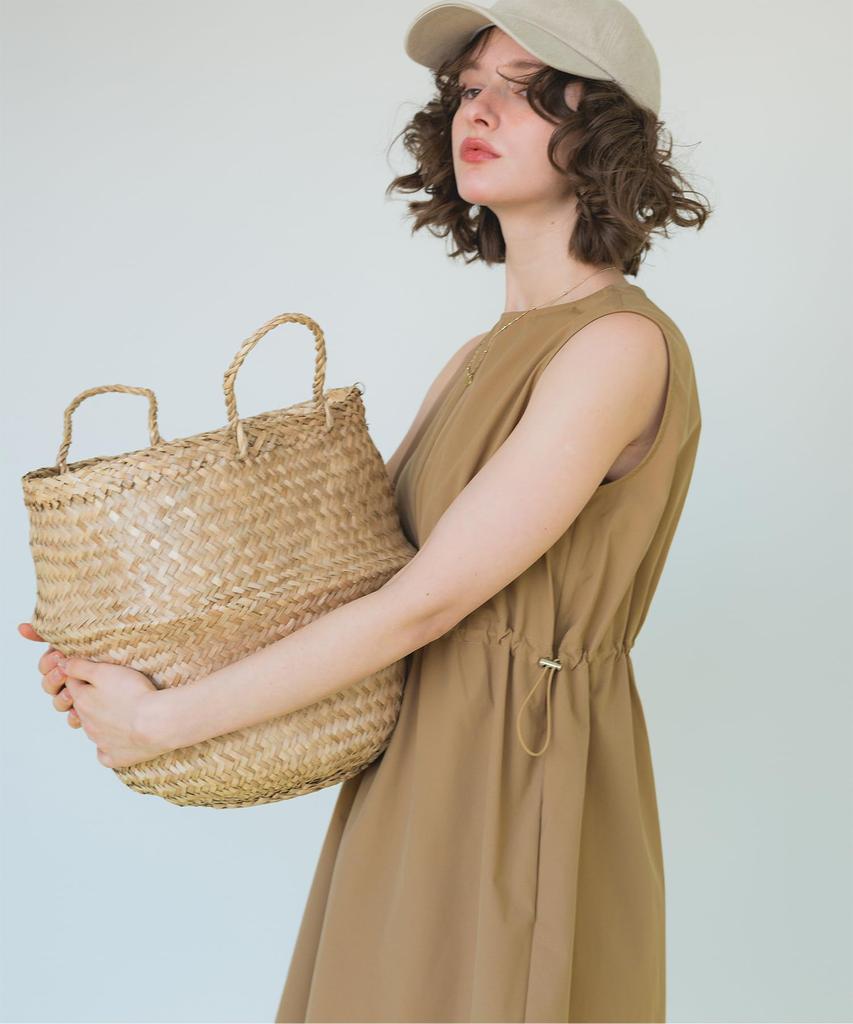 Seedless DFXM0623 Women's Waist-Marked All-in-One Rash Guard, Beige, Size M