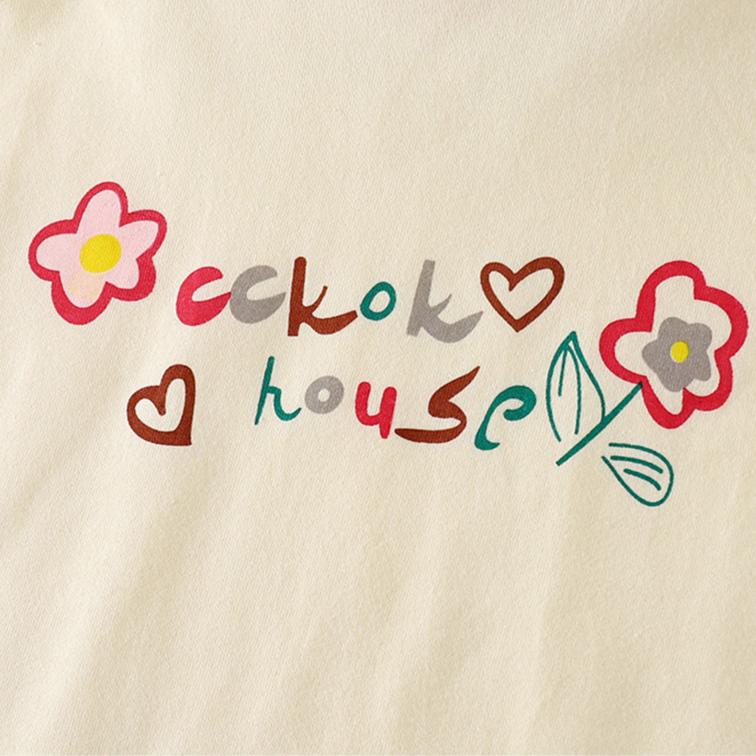 Girl's Cartoon Printed T-shirt Summer Cute Short Sleeved T-shirt for Children Baby Base Shirt