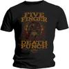 Five Finger Death Punch 'Wanted' (Black) T-Shirt (Small)