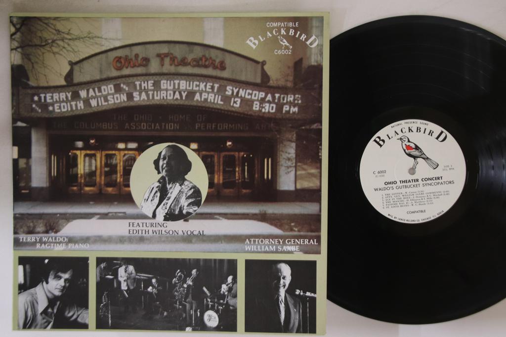 LP Record TERRY WALDO'S GUTBUCKET SYNCOPATORS - Ohio Theater Concert Waldo's Gutbuc C6002 BLACKBIRD US Jazz Used