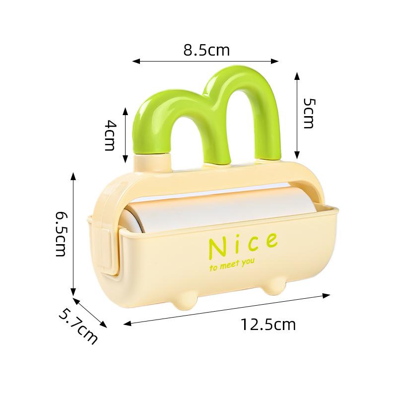 Tearable Lint Roller Reusable - Portable Sticky Hair Remover For Clothes, Bedding, Pet Fur, Home Cleaning белый