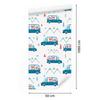 Cars and Animals Wallpaper for Living Room and Bedroom 50x1000