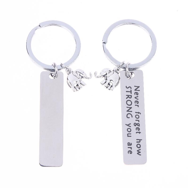 1/5 Buc. Breloc Elefant din Oțel Inoxidabil cu Energie Pozitivă Inspirațională Pentru Bărbați, Pandantiv Decorativ pentru Mașină, Rucsac