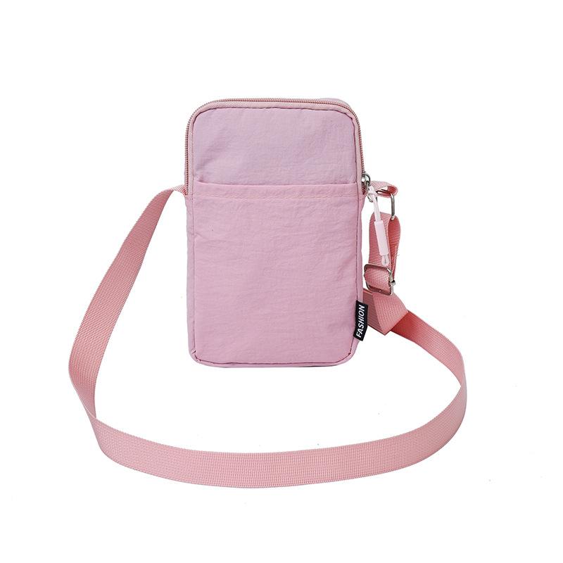Summer new solid color women's bag fashion change bag small fresh mobile phone bag simple mini shoulder messenger bag