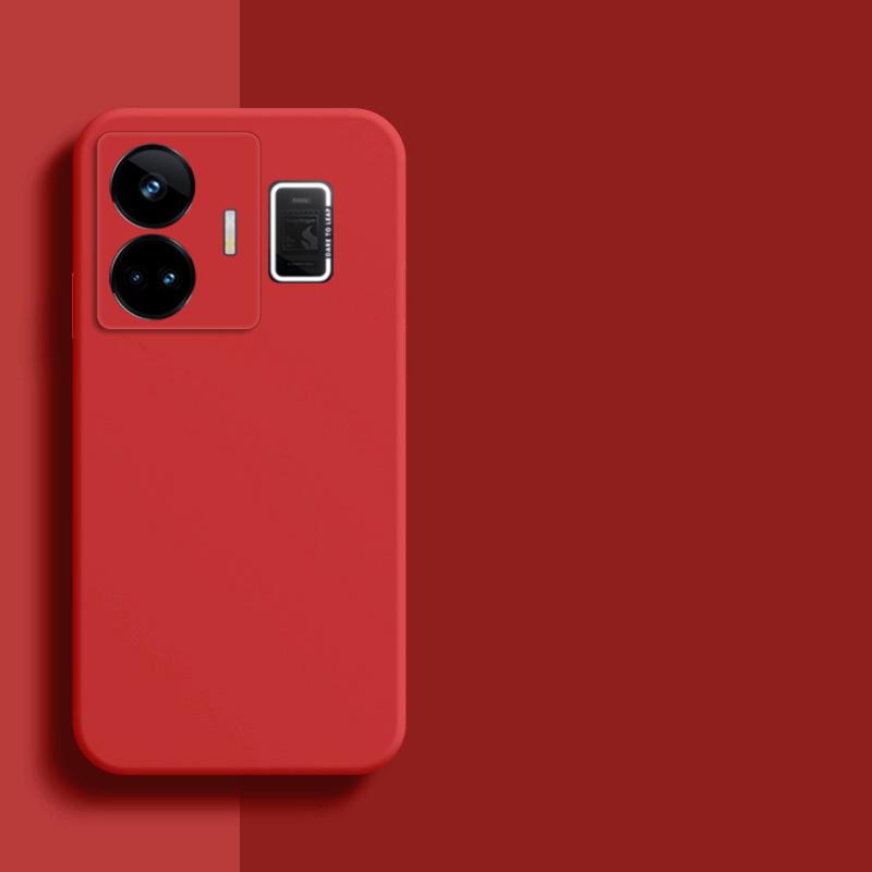 

Для чехла Realme GT Neo 5 Realme GT5 GT3 GT Neo 5 3T 3 2 Pro Flash Мягкий жидкий силиконовый бампер Чехлы для телефона Realme GT3 Neo5 For Realme GT5 красный