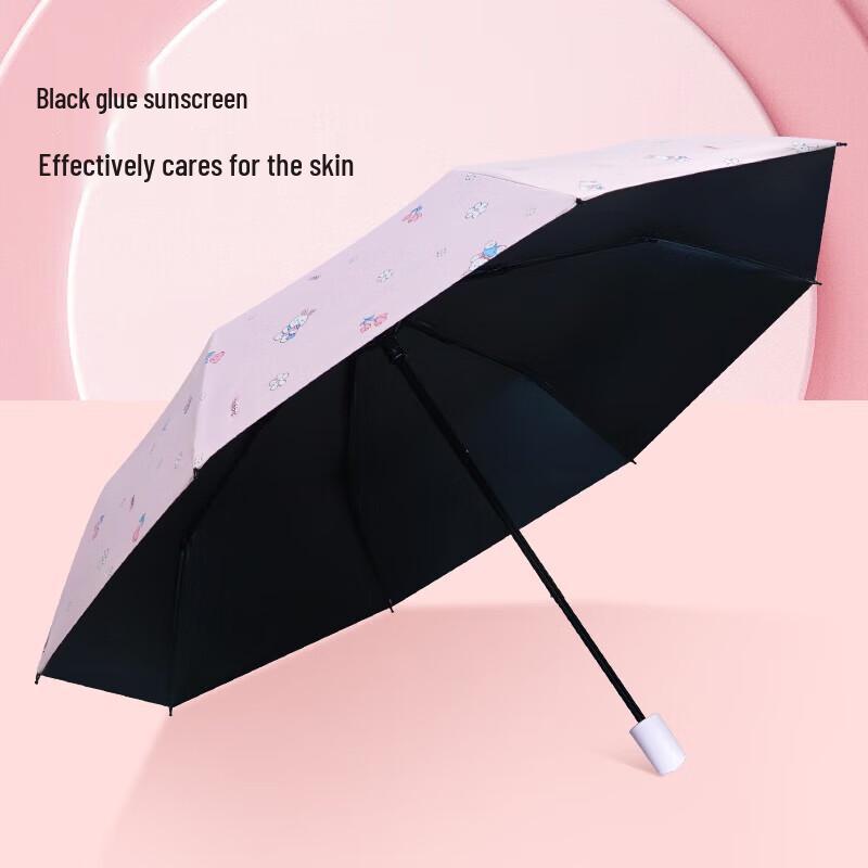 Hongye Three-Fold UV Protection Sun/Rain Umbrella