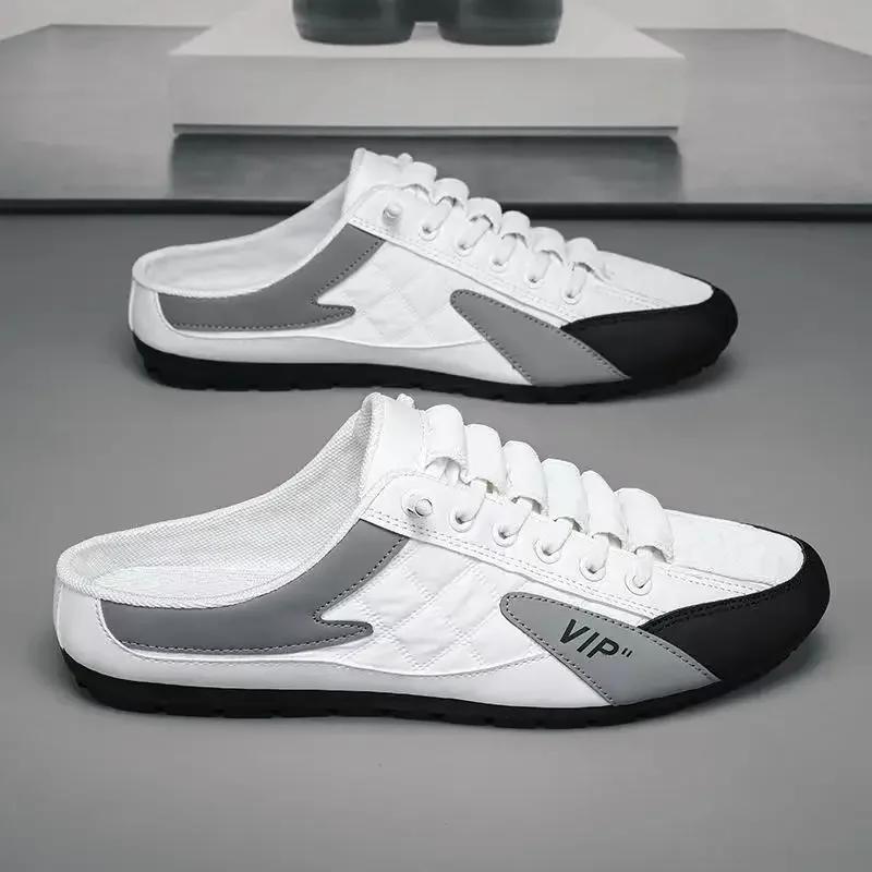 Casual Men Shoes Summer Fashionable Soft Sole Sandals Men's Canvas Shoes Breathable Anti-slip Shock Absorption for Men Shoes