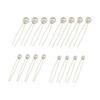 LUYING Pearl Hair Pins, U-Shaped Hairpins for Bridal, Graduation, Ceremonies, Japanese Outfits, Photo Shoots (Silver, 18 Pieces)