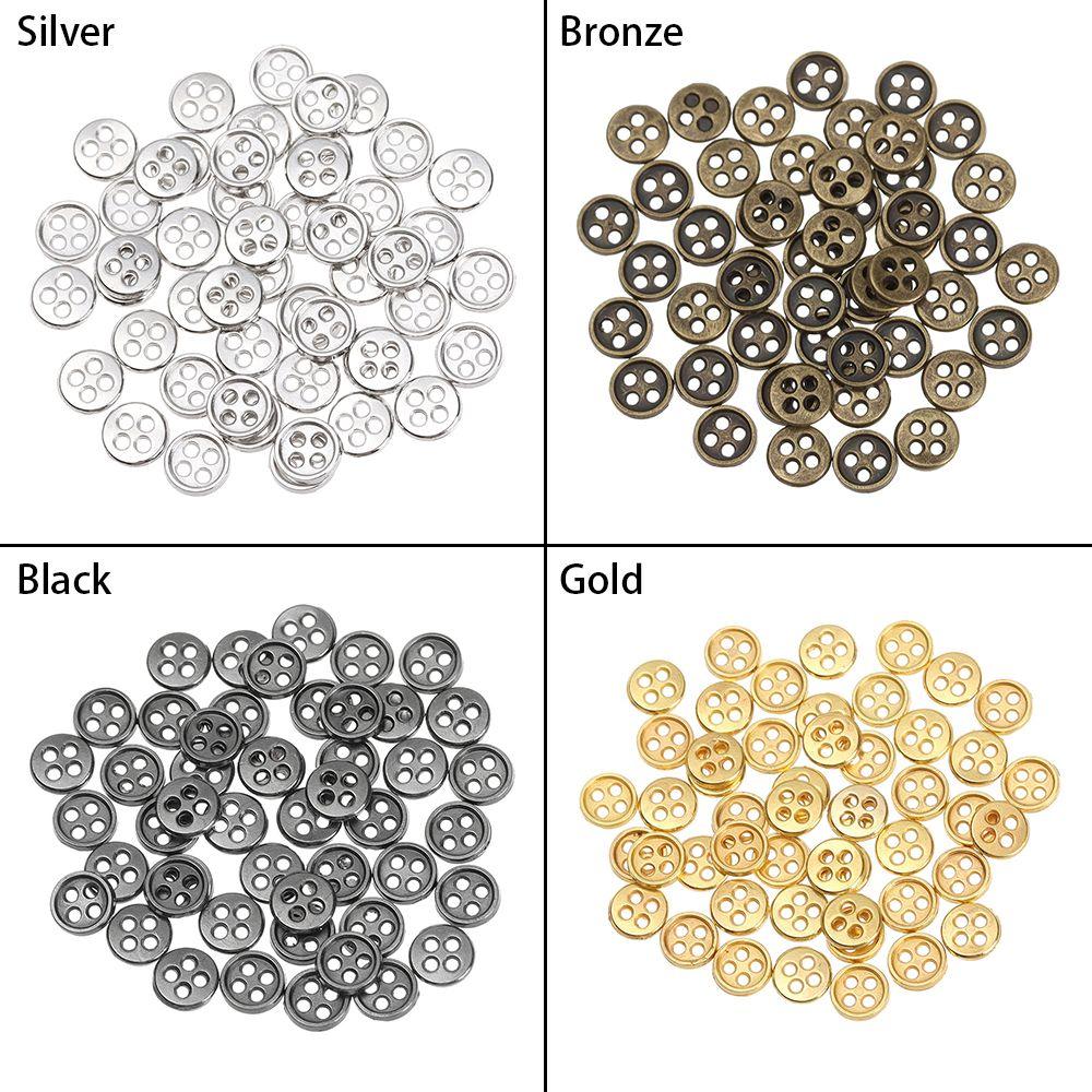 20pcs 6mm Craft Accessories Clothing Sewing Buckle DIY  Clothes Metal Buckles Mini Buttons