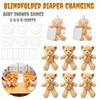 2-10 Sets Baby Shower Games Prizes Baby Doll Diapers Bear Blindfolded Diaper Changing Kit Gender Reveal Baby Shower Favors Gift